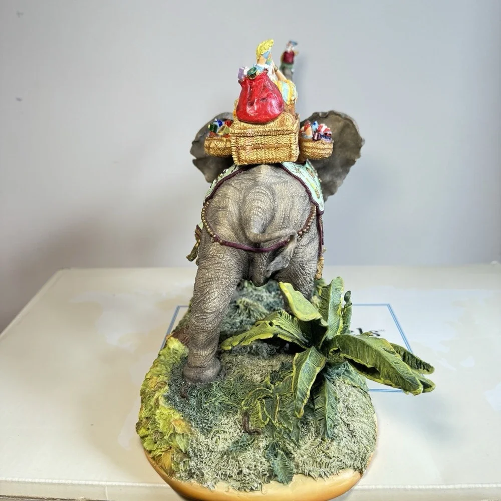 Maruri Santa's Safari Figurine Elephant 1996 Limited Ed 3727/5000 with‎ Box RARE